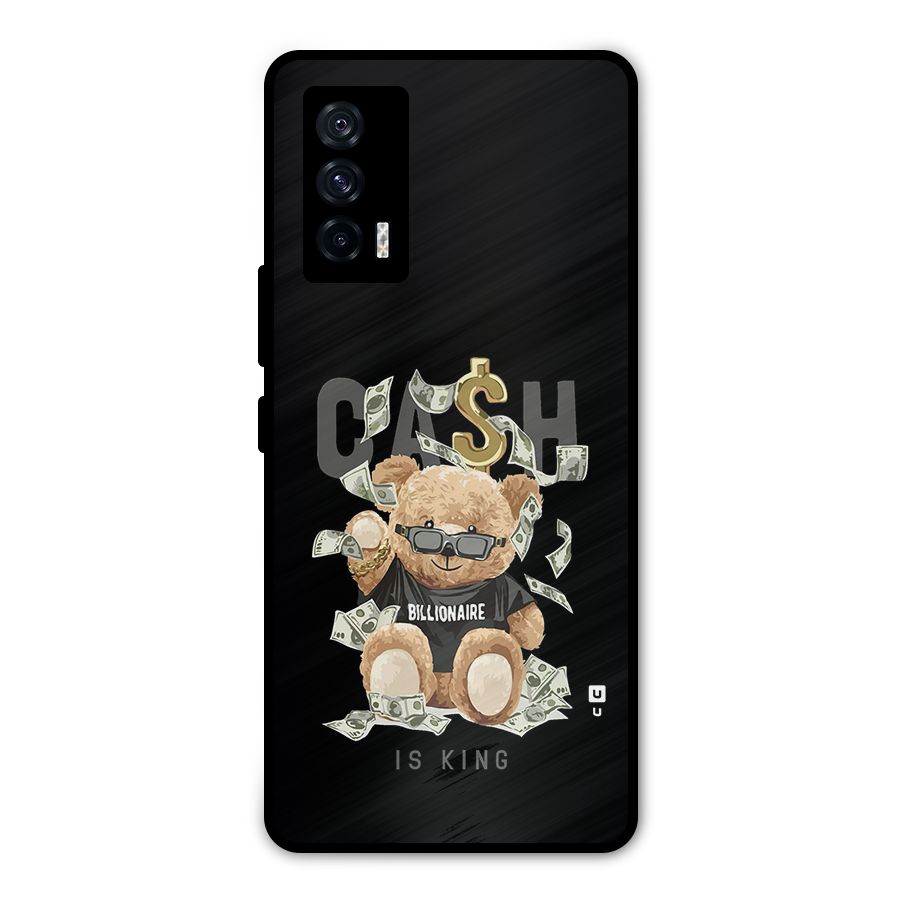 Billionaire Teddy Metal Back Case for iQOO 7 5G