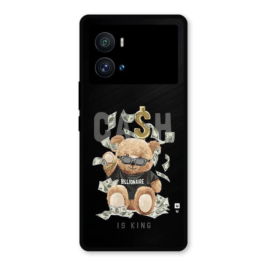 Billionaire Teddy Metal Back Case for iQOO 9 Pro