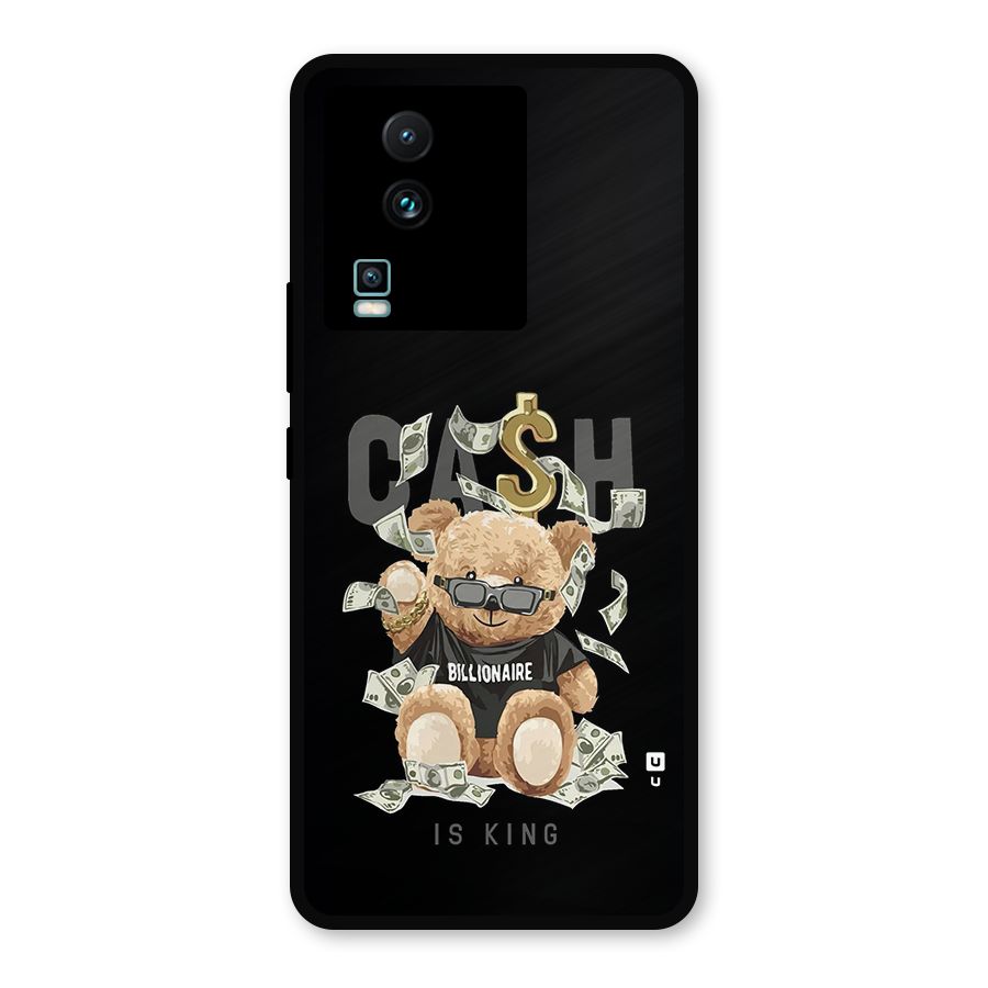 Billionaire Teddy Metal Back Case for iQOO Neo 7