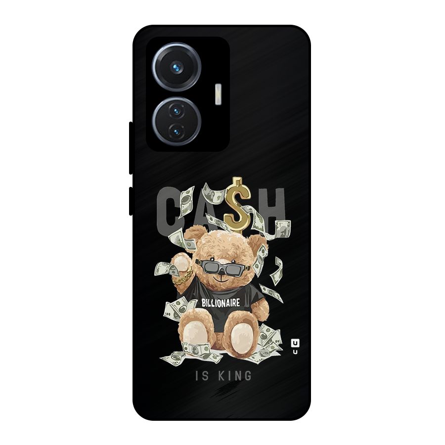 Billionaire Teddy Metal Back Case for iQOO Z6 44W