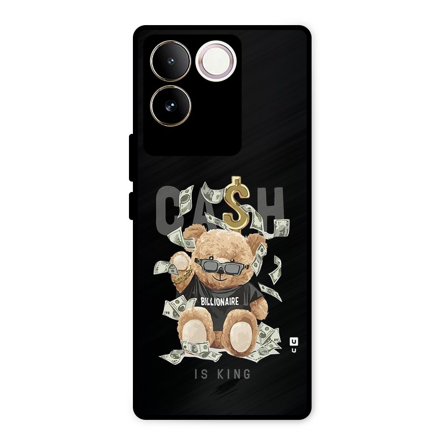 Billionaire Teddy Metal Back Case for iQOO Z7 Pro