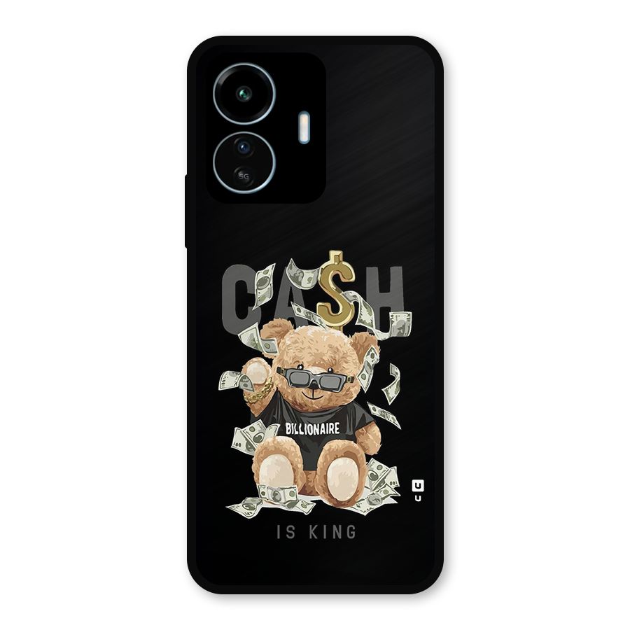 Billionaire Teddy Metal Back Case for vivo iQOO Z6 Lite 5G