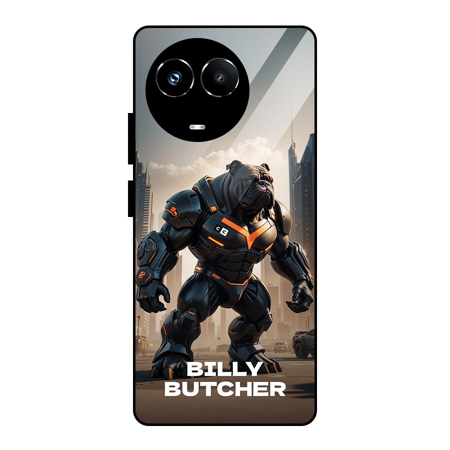 Billy Butcher Glass Back Case for Realme 11X