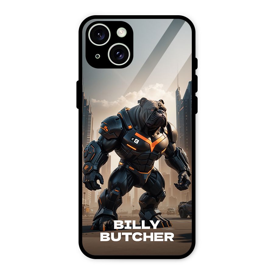 Billy Butcher Glass Back Case for iPhone 15 Plus