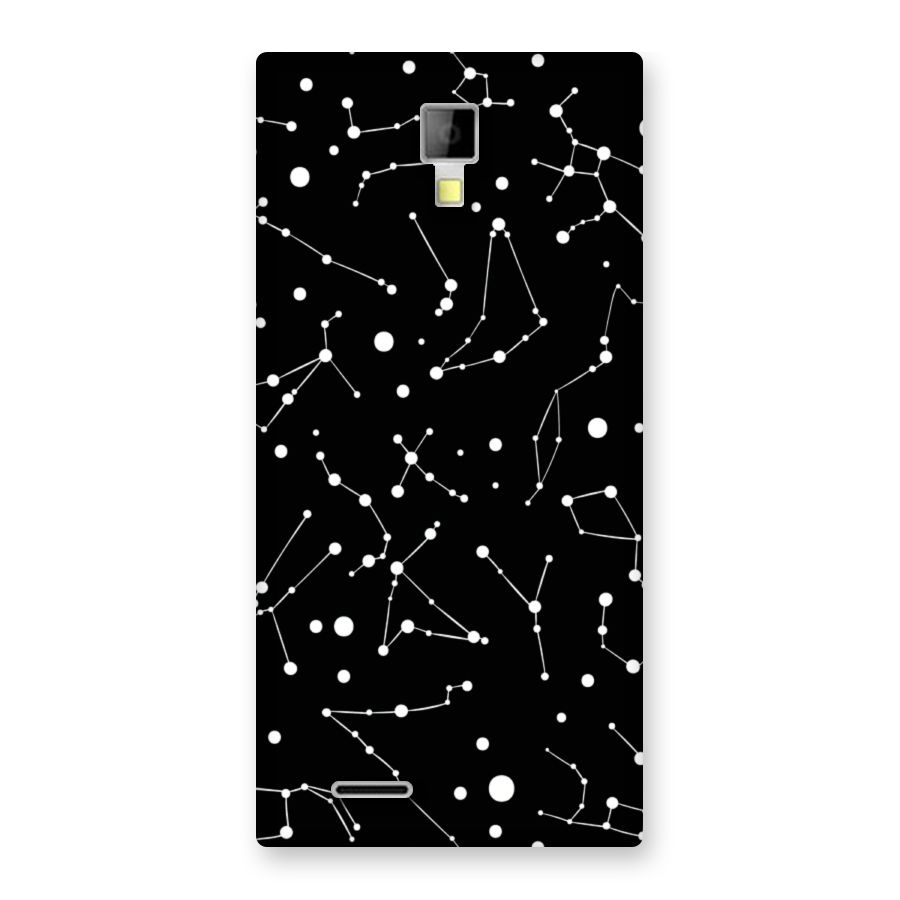 Black Constellation Pattern Back Case for Micromax Canvas Xpress A99