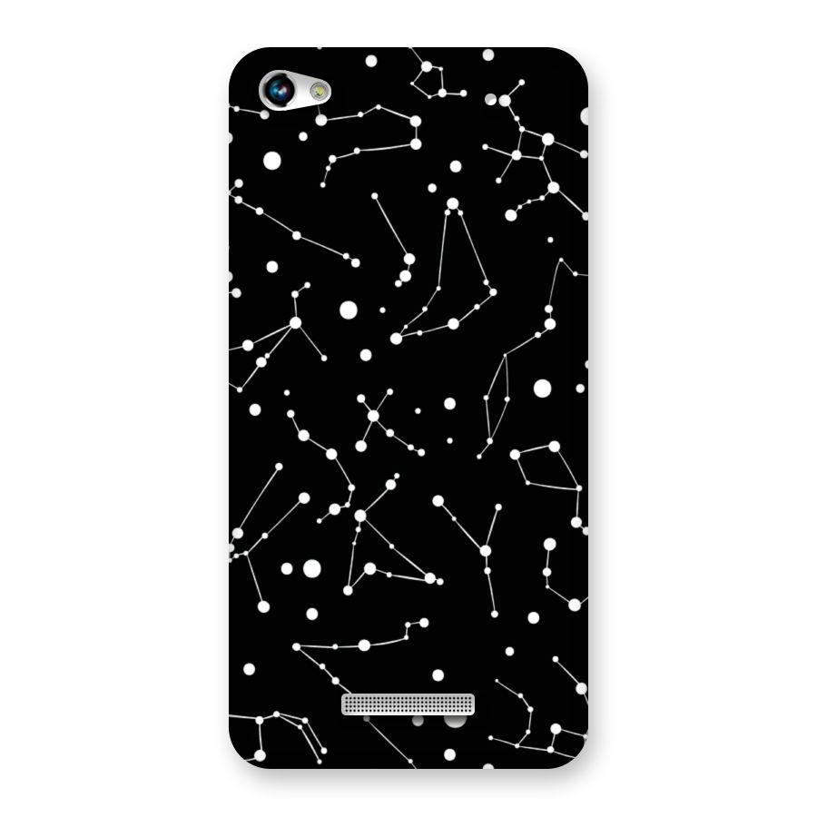Black Constellation Pattern Back Case for Micromax Hue 2