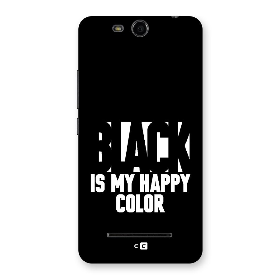 Black My Happy Color Back Case for Canvas Juice 3 Q392