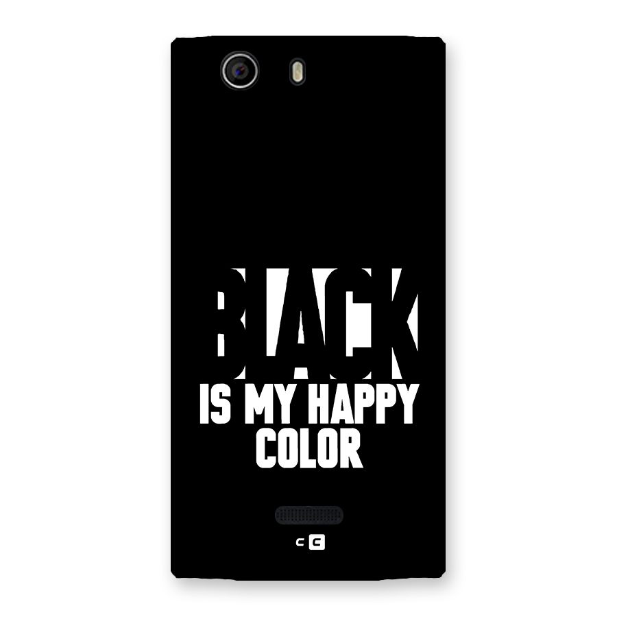 Black My Happy Color Back Case for Canvas Nitro 2 E311