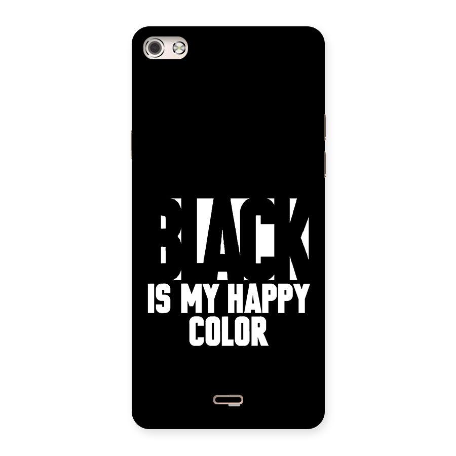 Black My Happy Color Back Case for Canvas Silver 5