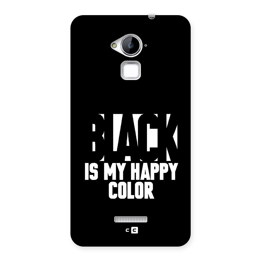 Black My Happy Color Back Case for Coolpad Note 3