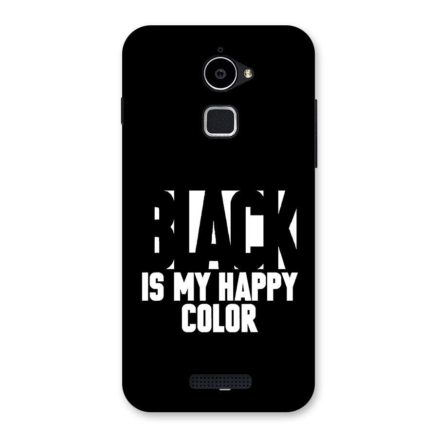 Black My Happy Color Back Case for Coolpad Note 3 Lite