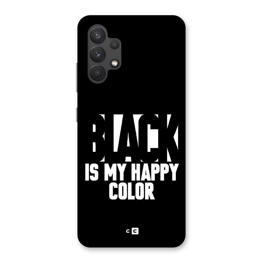 Black My Happy Color Back Case for Galaxy A32