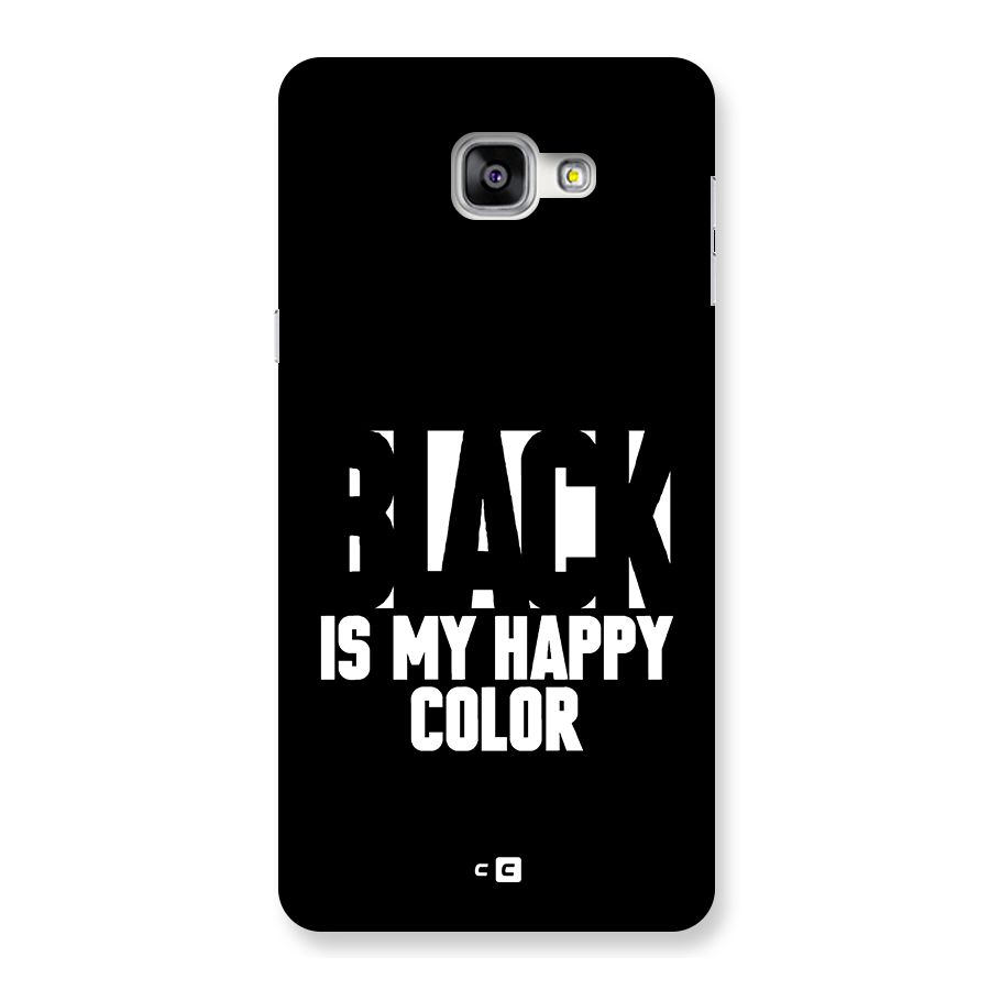 Black My Happy Color Back Case for Galaxy A9