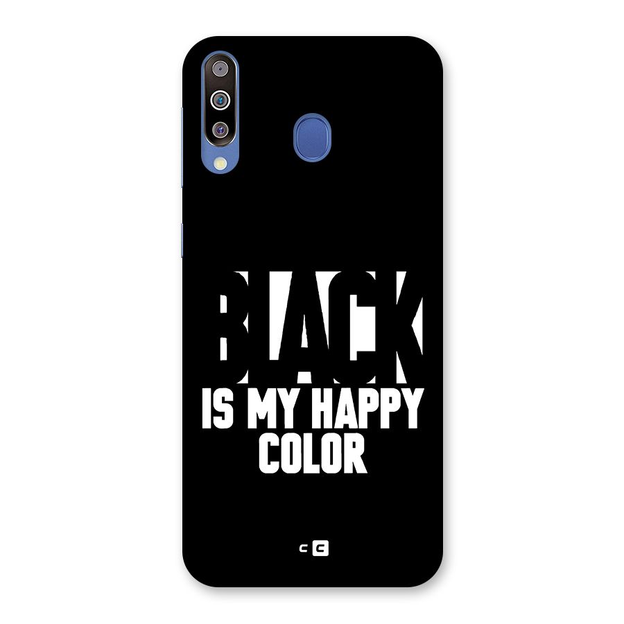 Black My Happy Color Back Case for Galaxy M30