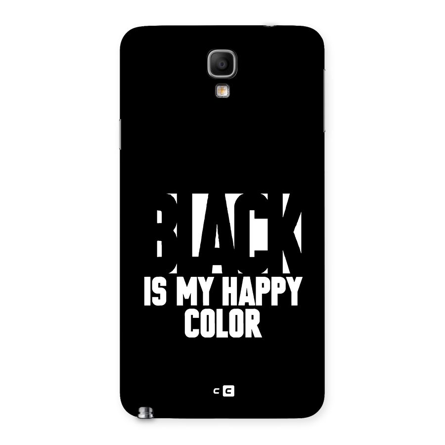 Black My Happy Color Back Case for Galaxy Note 3 Neo