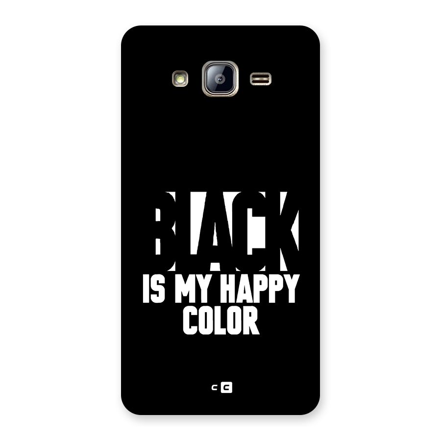 Black My Happy Color Back Case for Galaxy On5