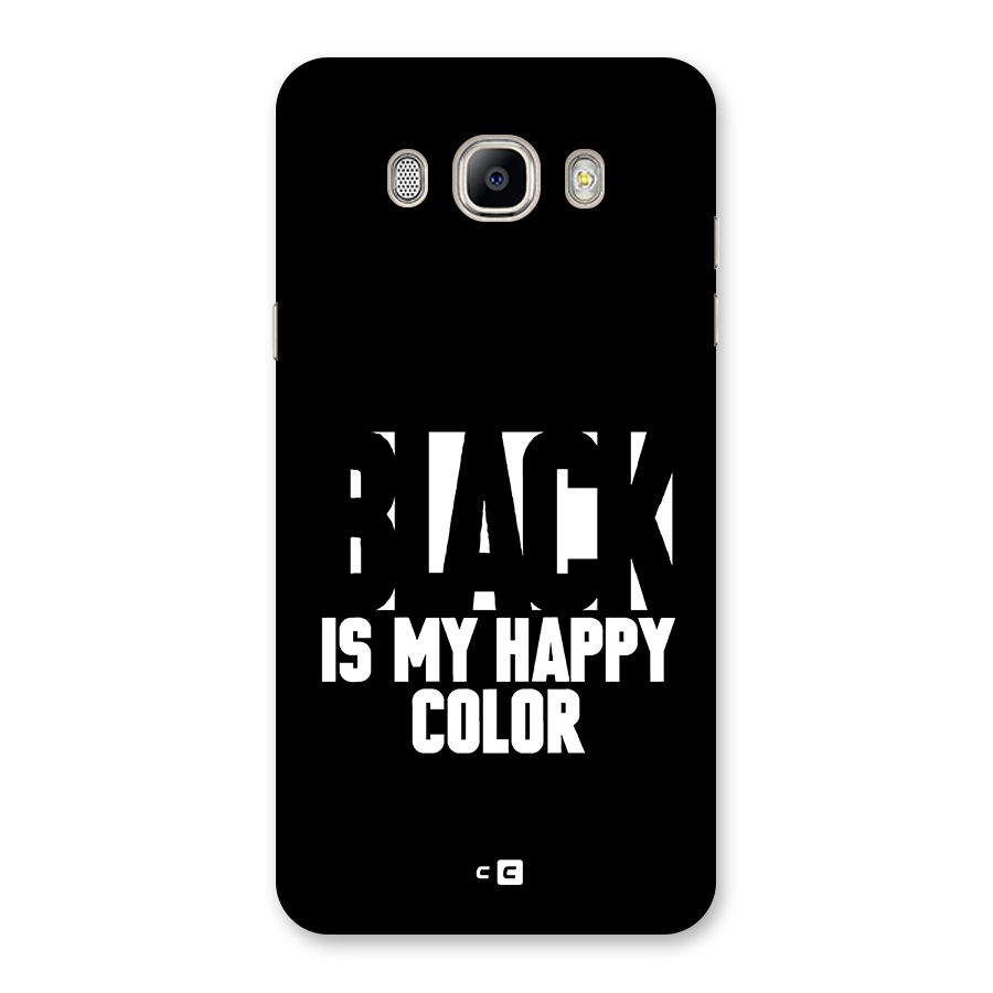 Black My Happy Color Back Case for Galaxy On8