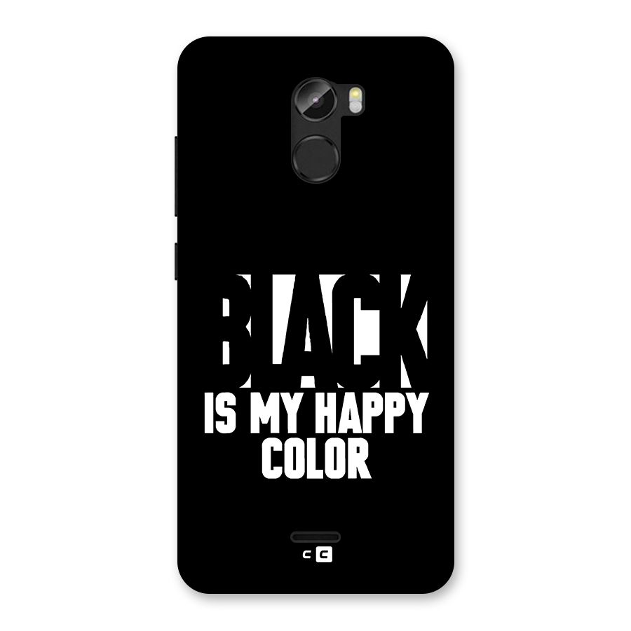 Black My Happy Color Back Case for Gionee X1