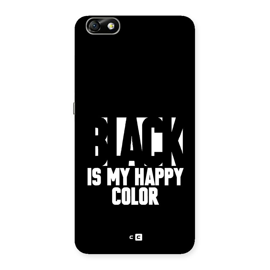 Black My Happy Color Back Case for Honor 4X