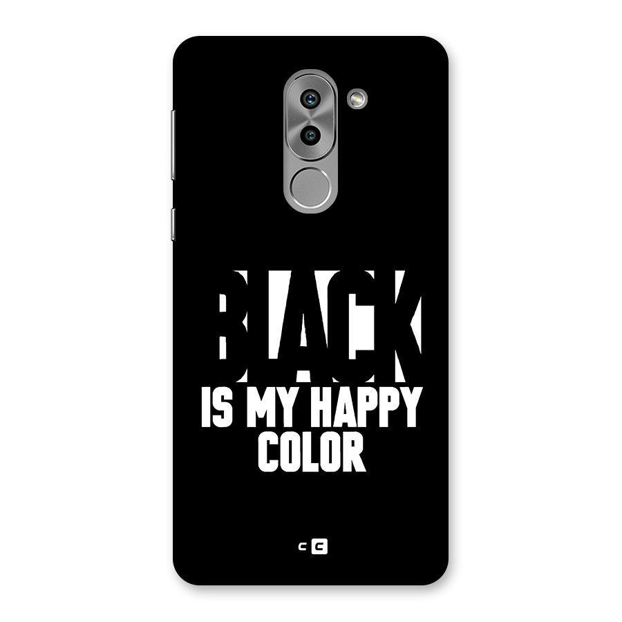 Black My Happy Color Back Case for Honor 6X