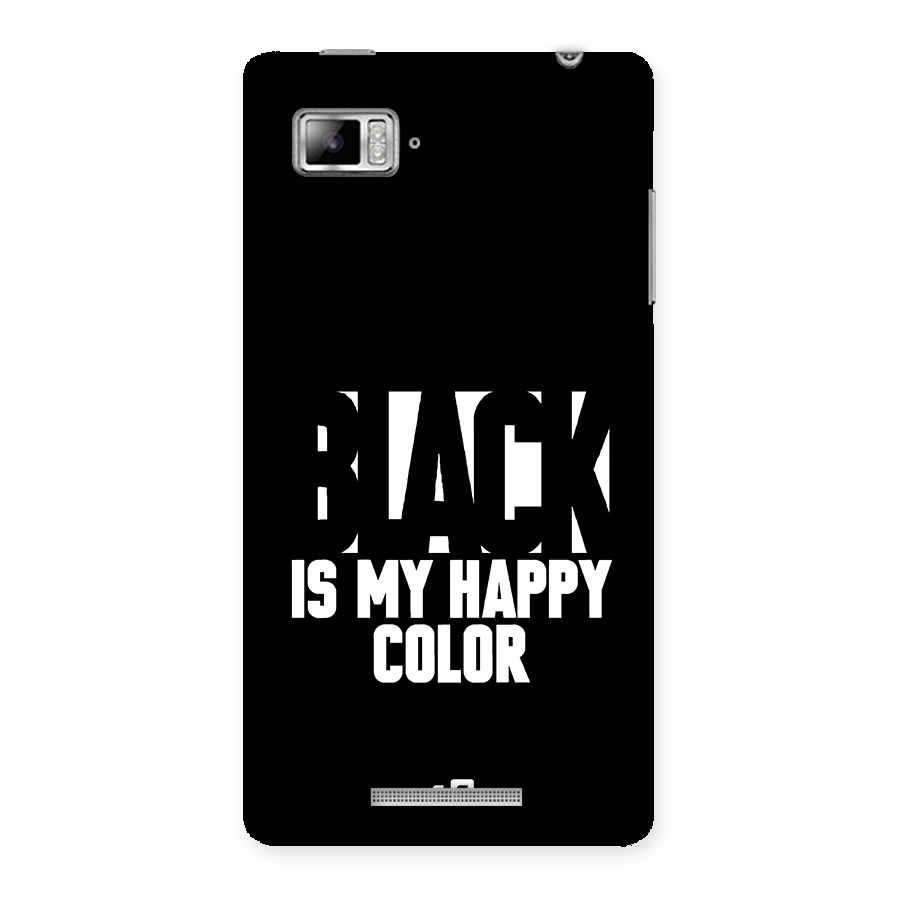Black My Happy Color Back Case for Lenovo Vibe Z K910