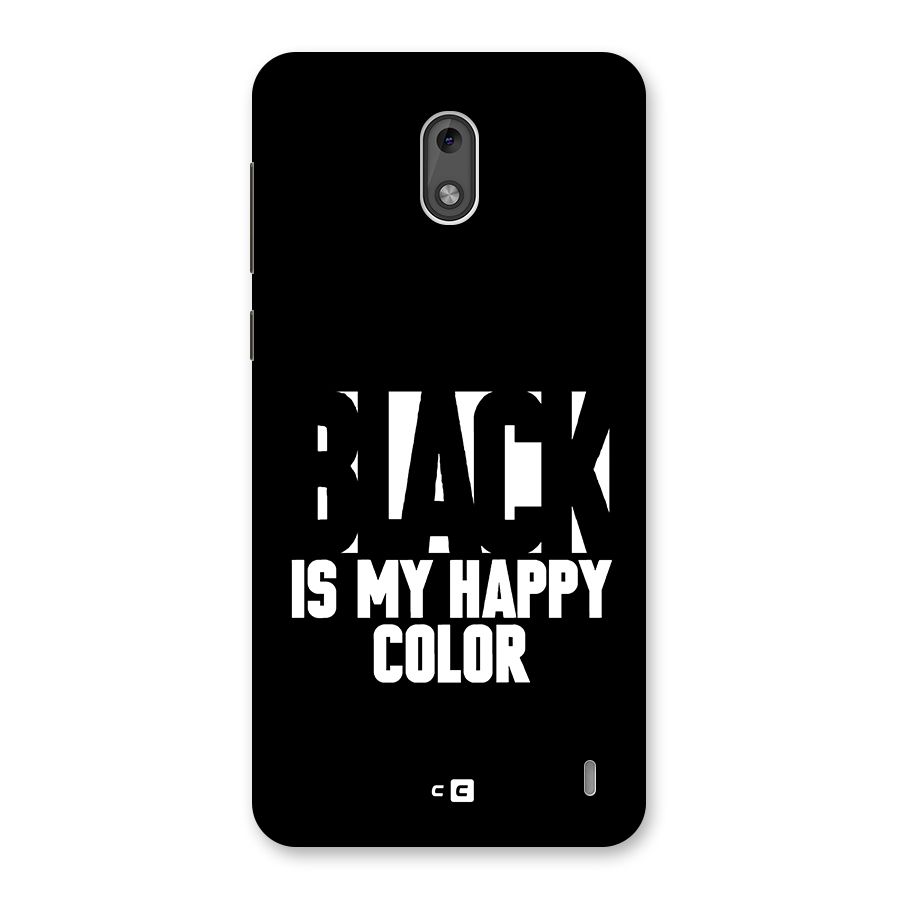 Black My Happy Color Back Case for Nokia 2