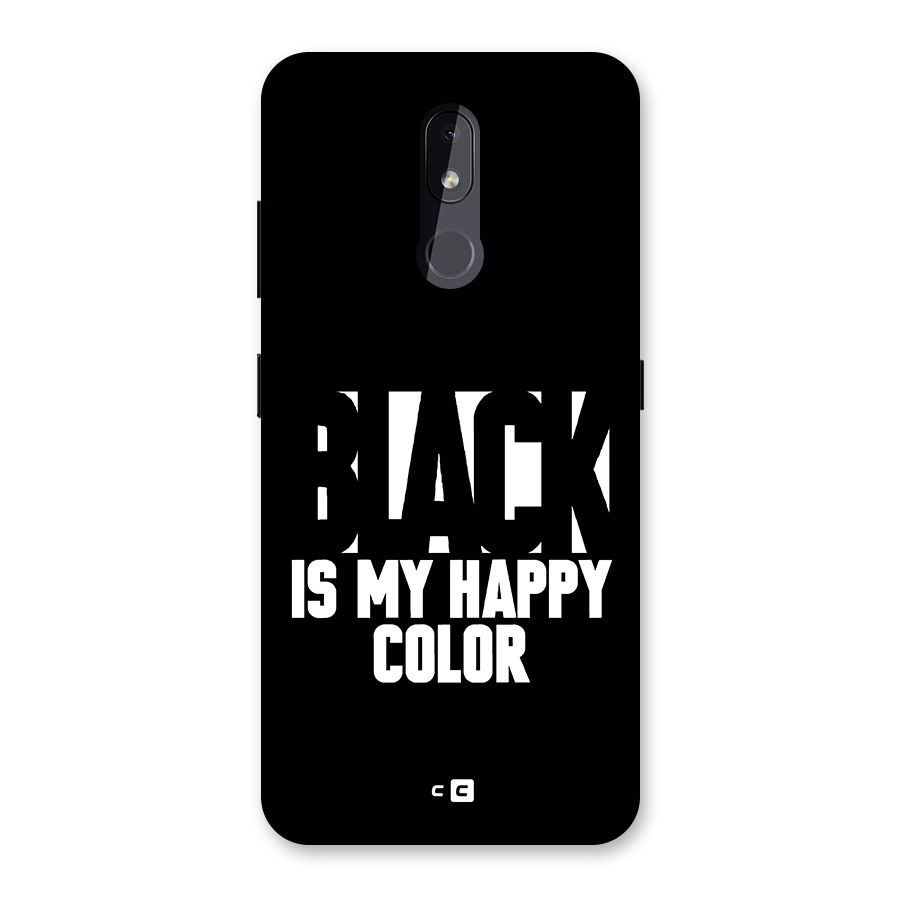 Black My Happy Color Back Case for Nokia 3.2