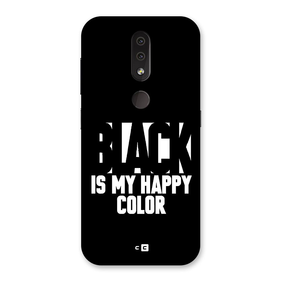 Black My Happy Color Back Case for Nokia 4.2