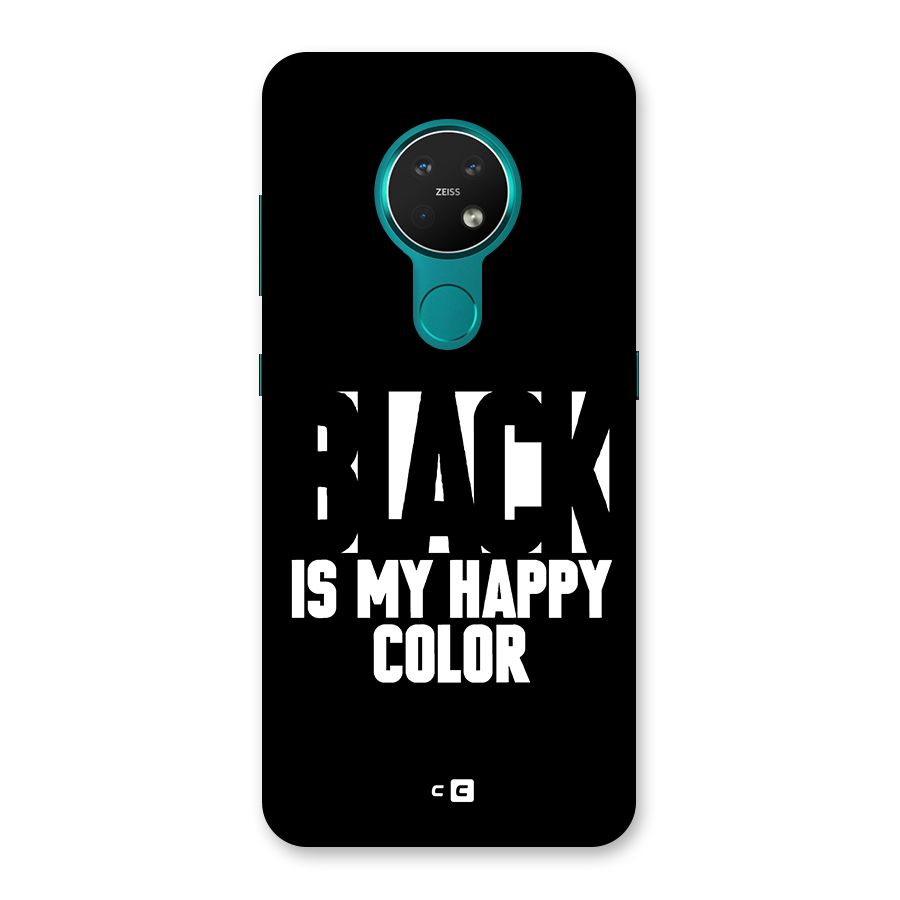 Black My Happy Color Back Case for Nokia 7.2
