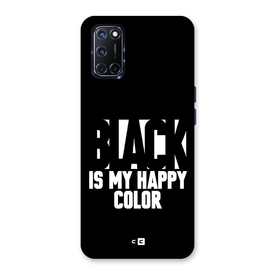 Black My Happy Color Back Case for Oppo A52