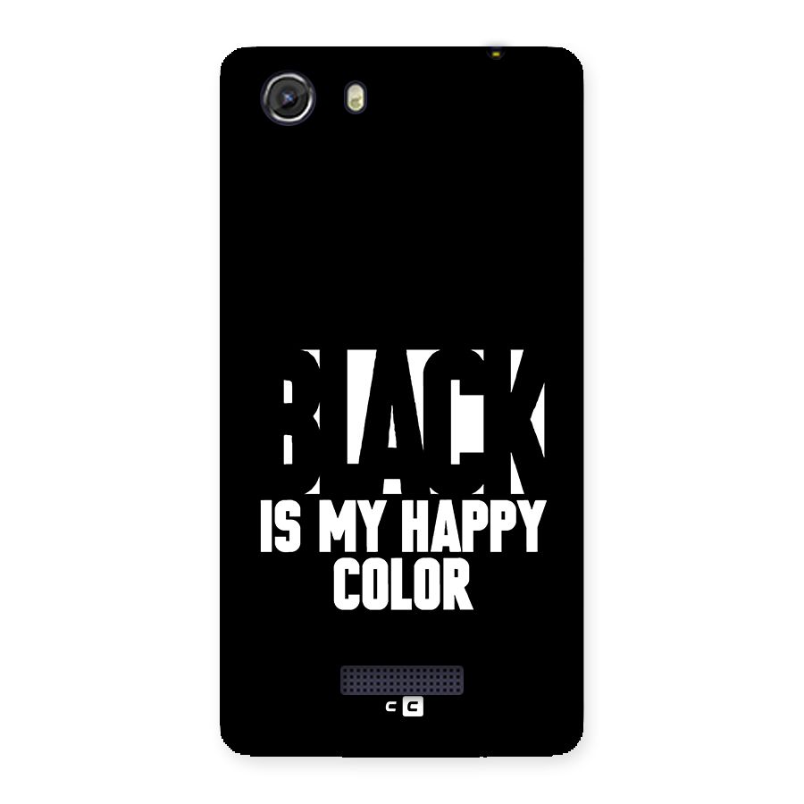 Black My Happy Color Back Case for Unite 3