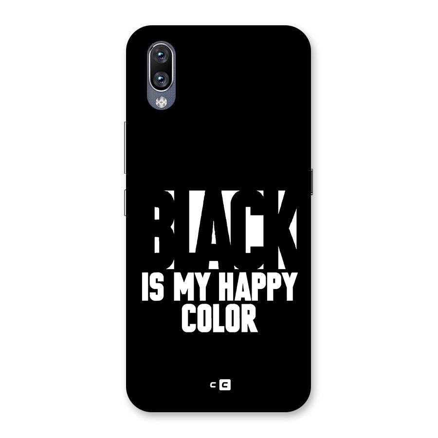 Black My Happy Color Back Case for Vivo NEX