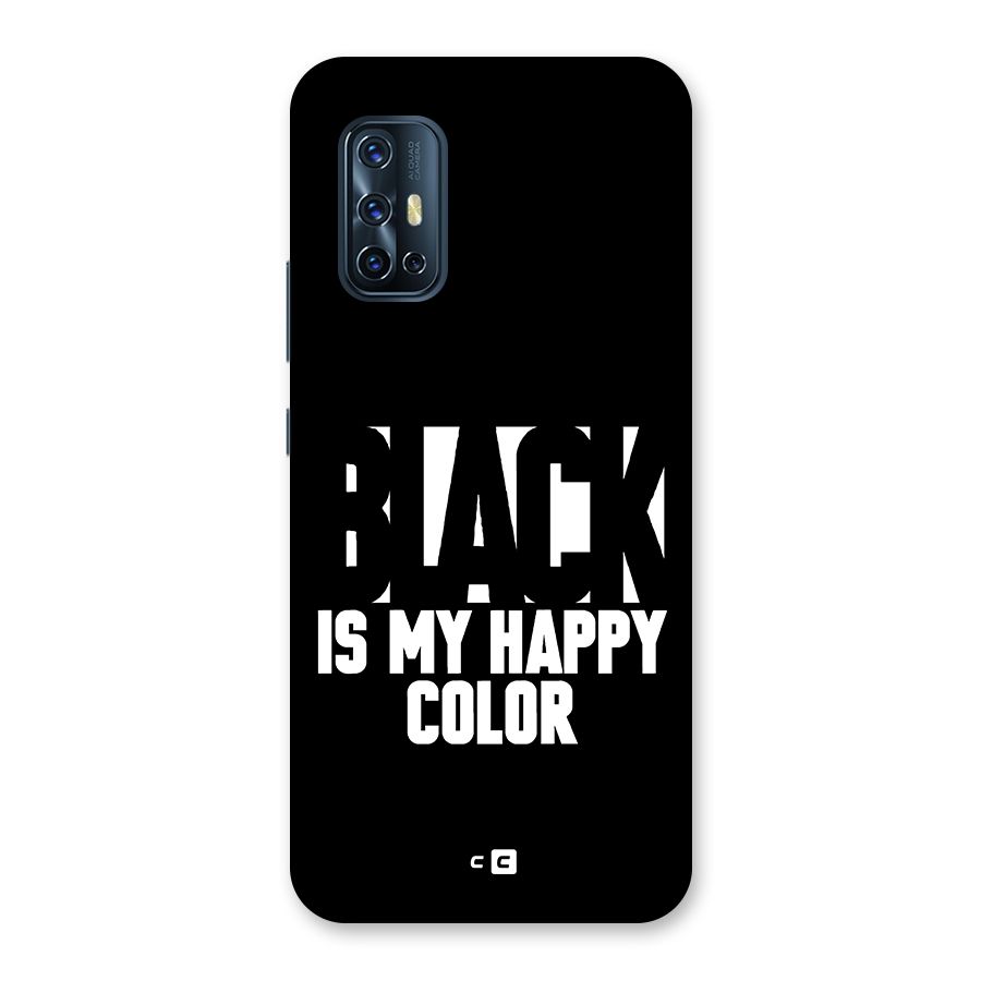 Black My Happy Color Back Case for Vivo V17