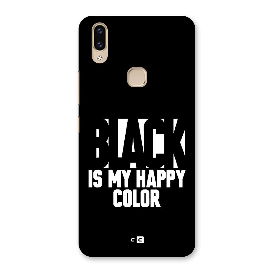Black My Happy Color Back Case for Vivo V9