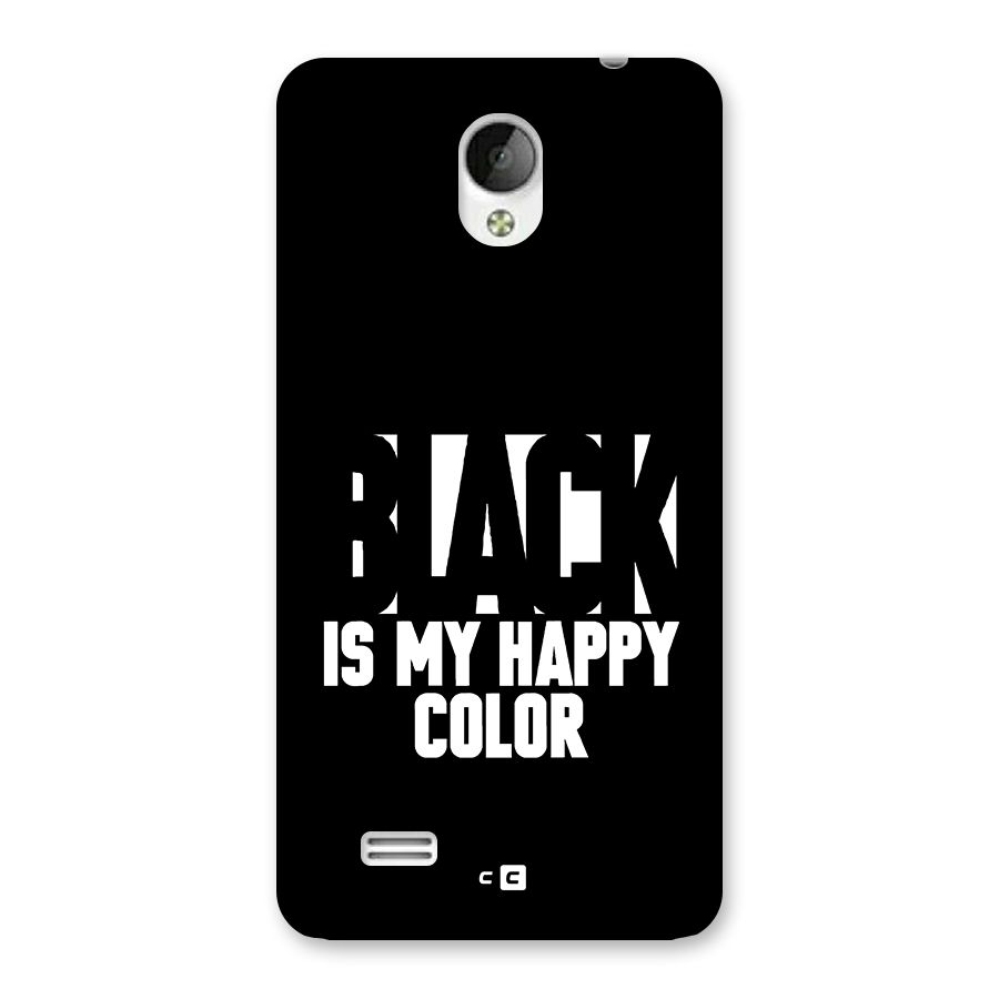 Black My Happy Color Back Case for Vivo Y21