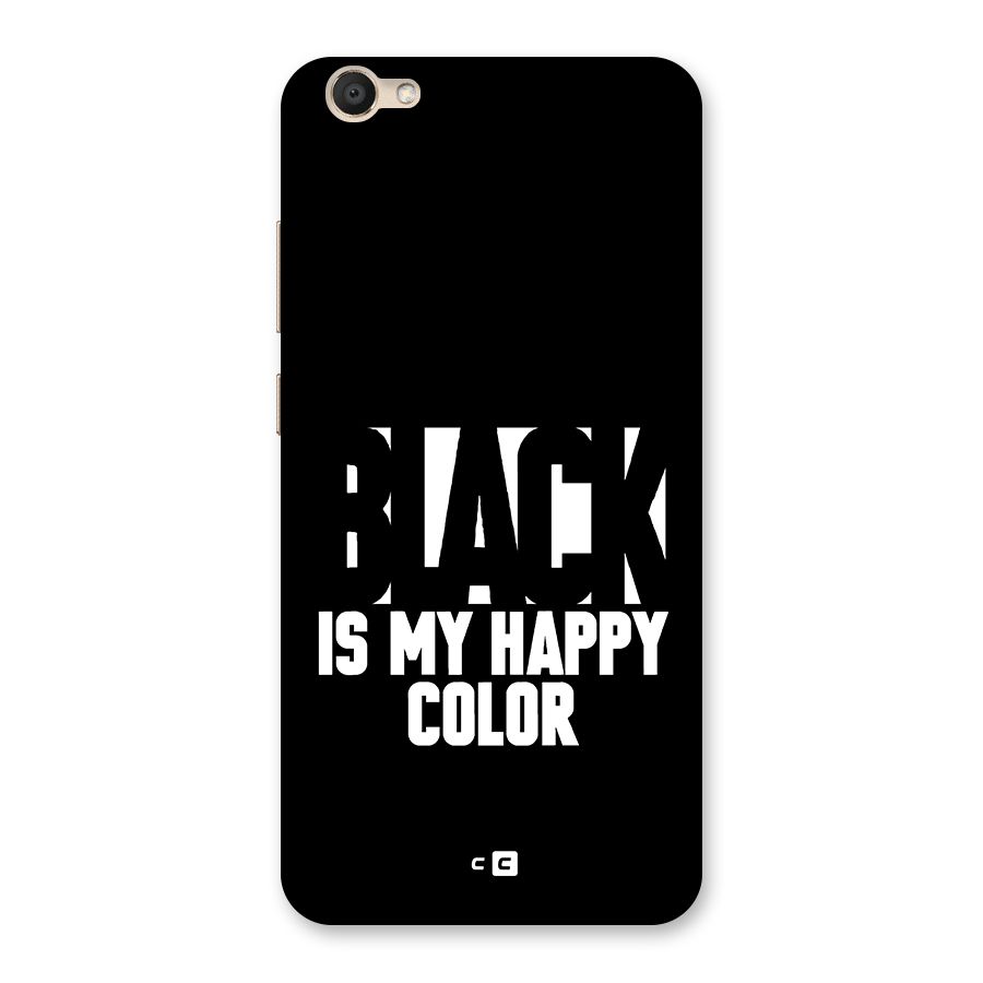 Black My Happy Color Back Case for Vivo Y67