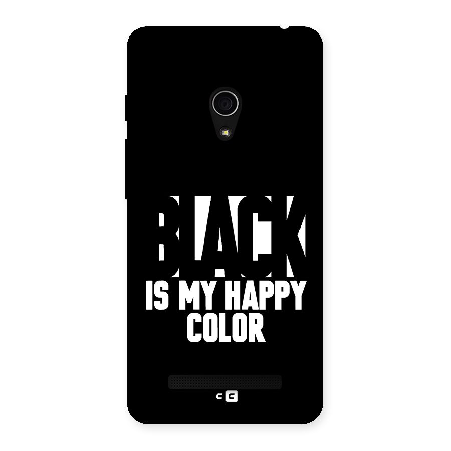 Black My Happy Color Back Case for Zenfone 5