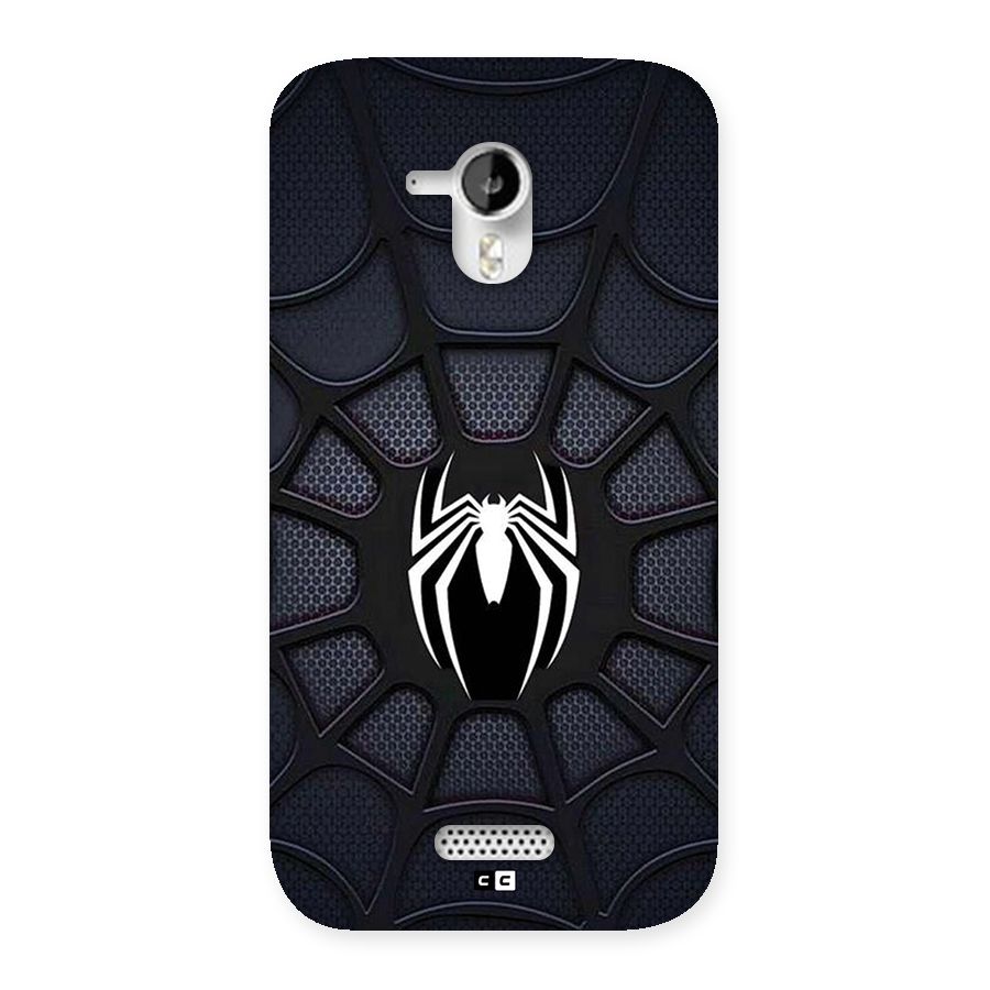 Black Web Back Case for Canvas HD A116