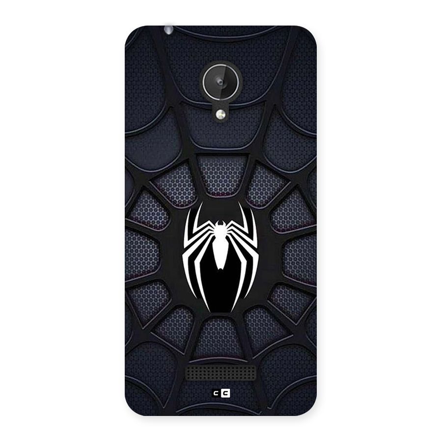 Black Web Back Case for Canvas Spark Q380