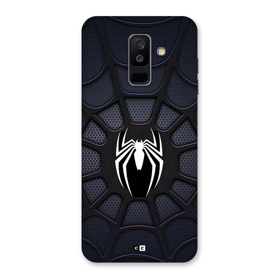 Black Web Back Case for Galaxy A6 Plus