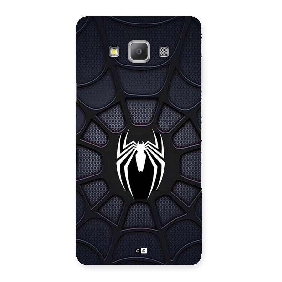 Black Web Back Case for Galaxy A7