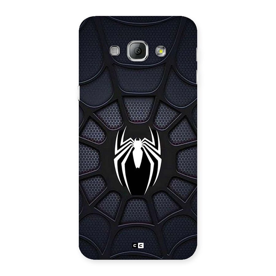 Black Web Back Case for Galaxy A8