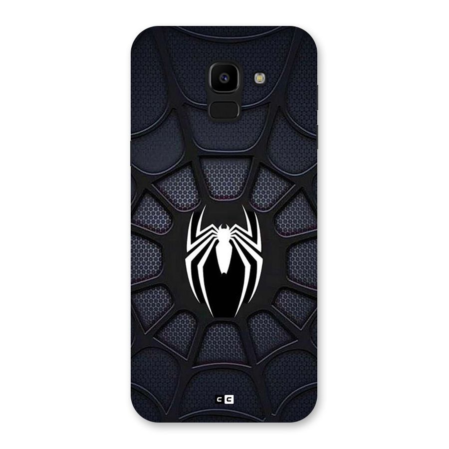 Black Web Back Case for Galaxy J6