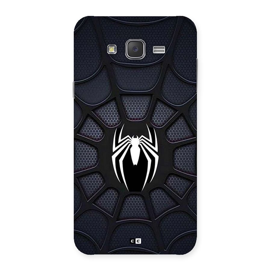 Black Web Back Case for Galaxy J7