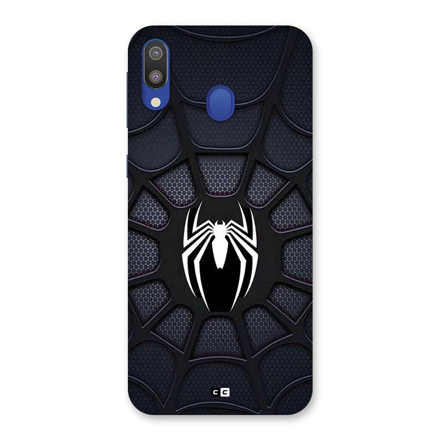 Black Web Back Case for Galaxy M20
