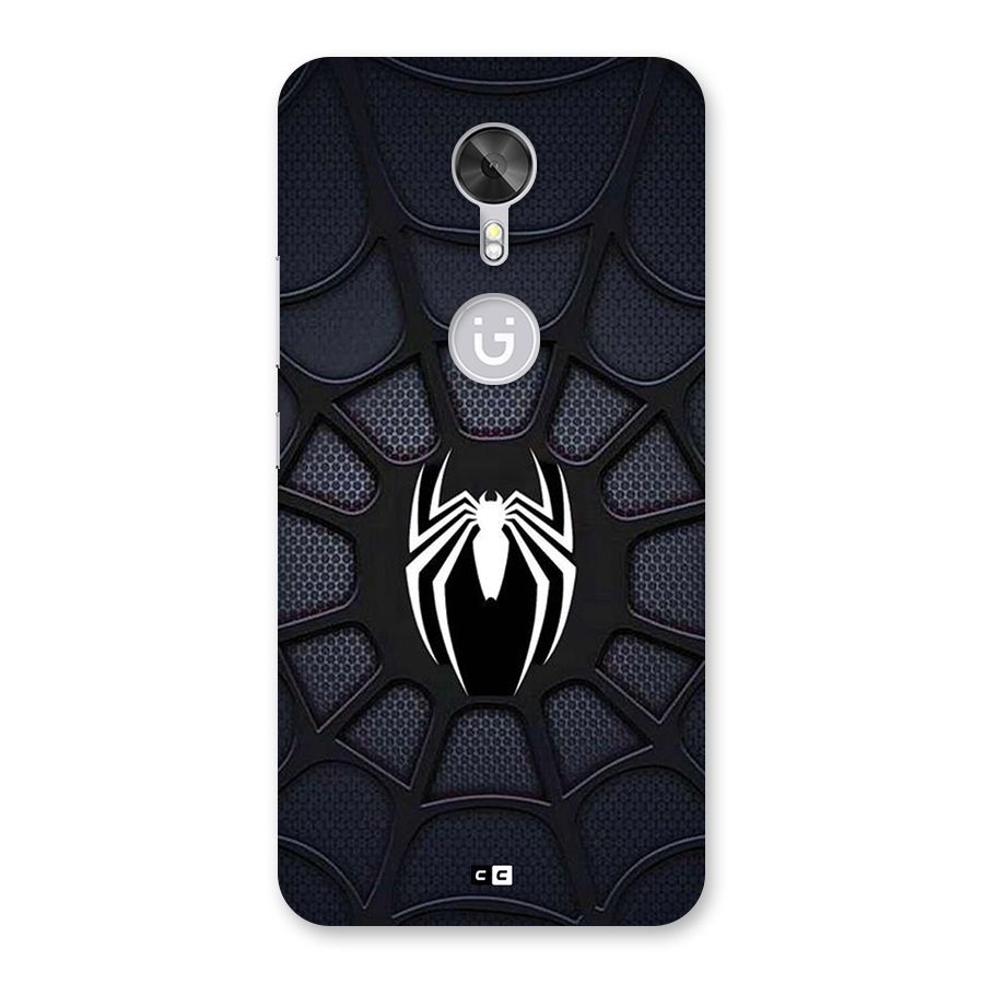 Black Web Back Case for Gionee A1