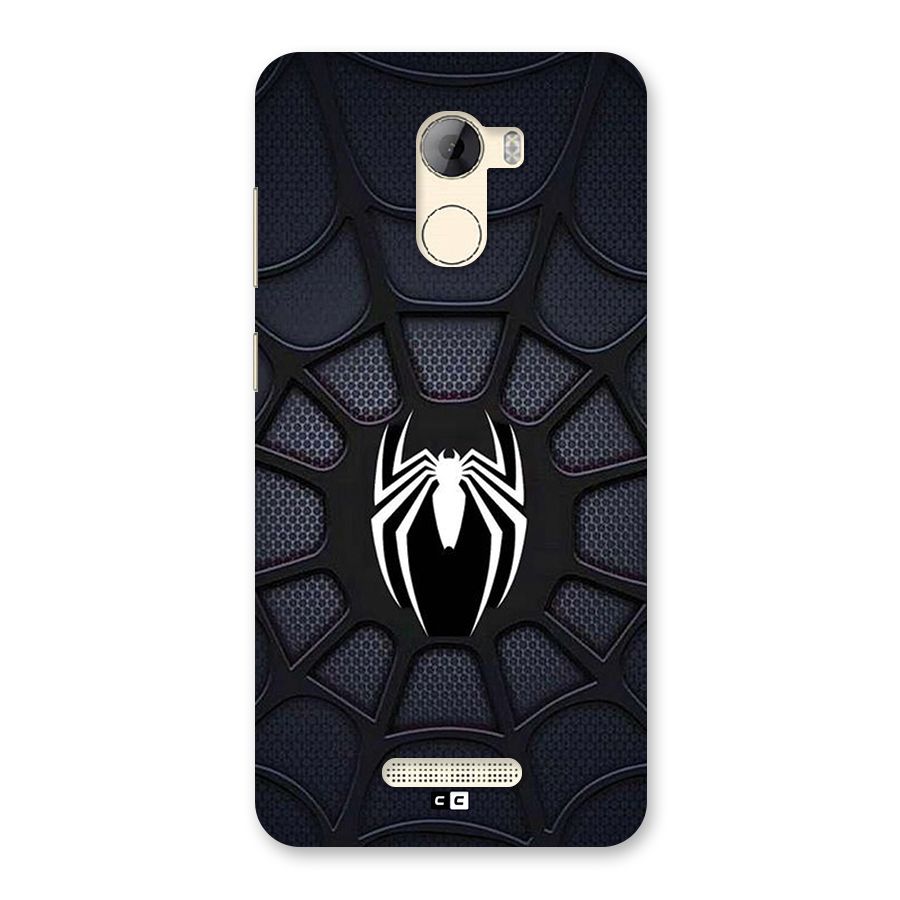 Black Web Back Case for Gionee A1 LIte