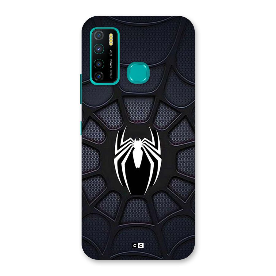 Black Web Back Case for Infinix Hot 9 Pro