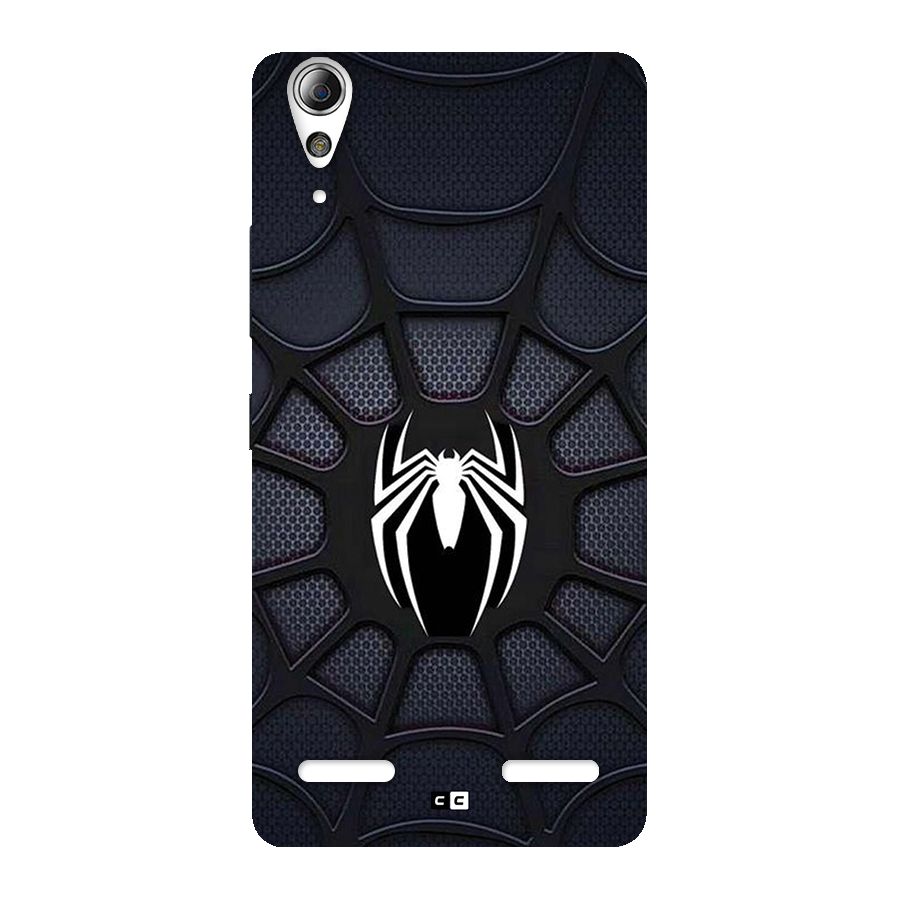 Black Web Back Case for Lenovo A6000 Plus