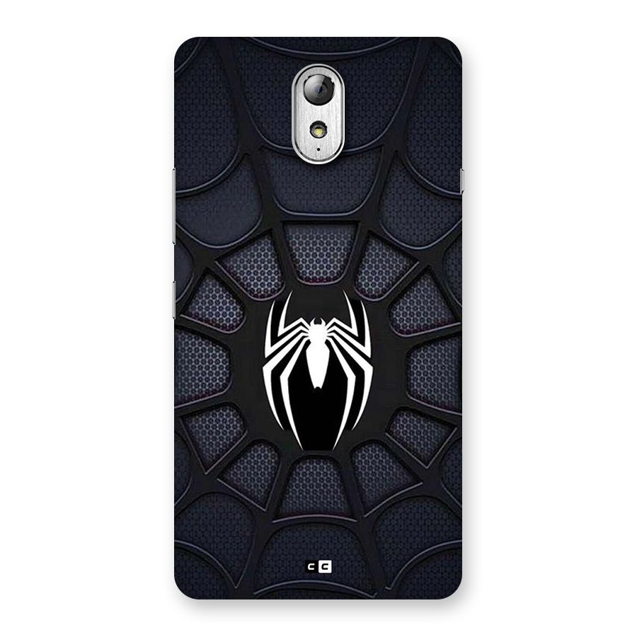 Black Web Back Case for Lenovo Vibe P1M
